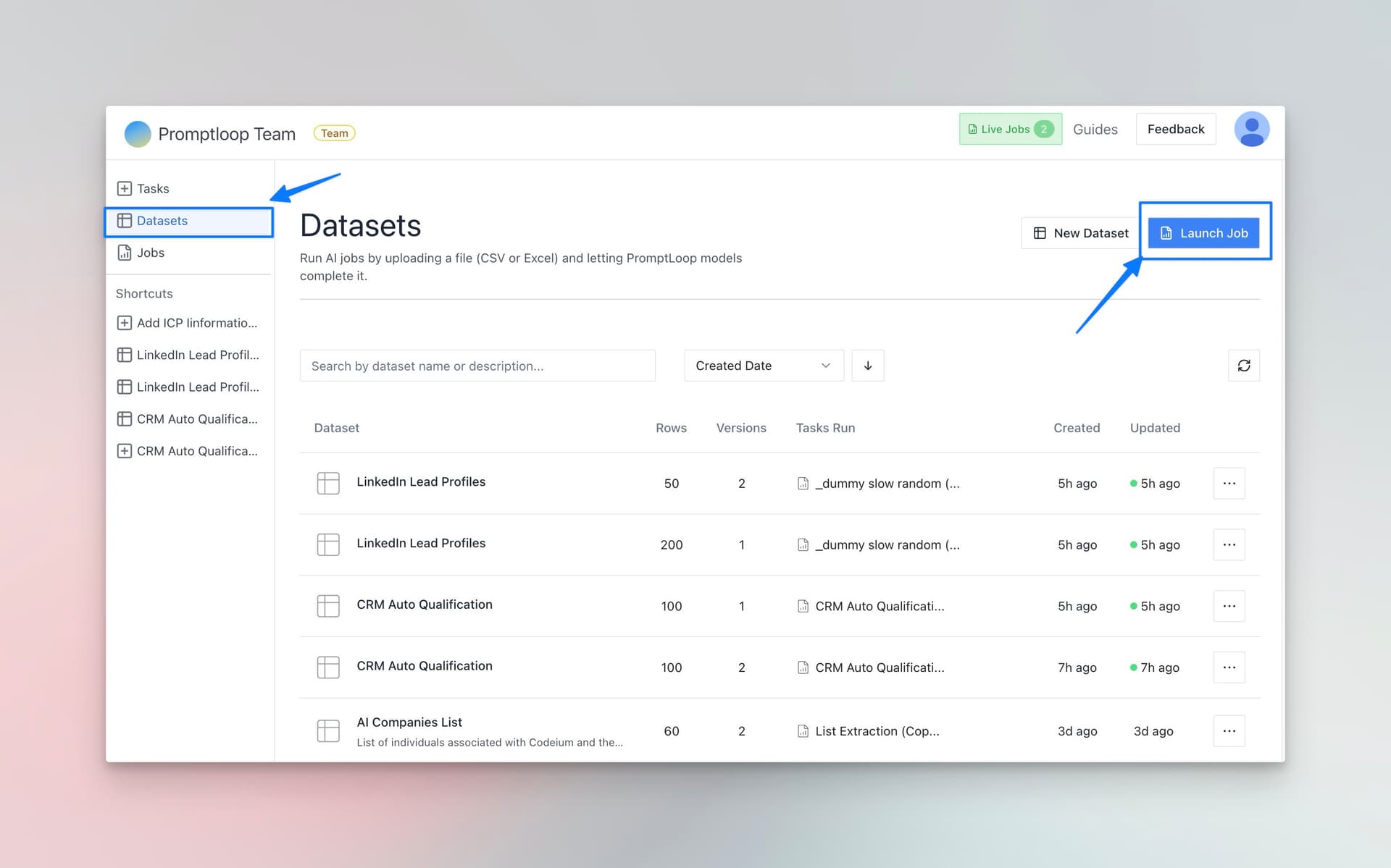 Datasets
